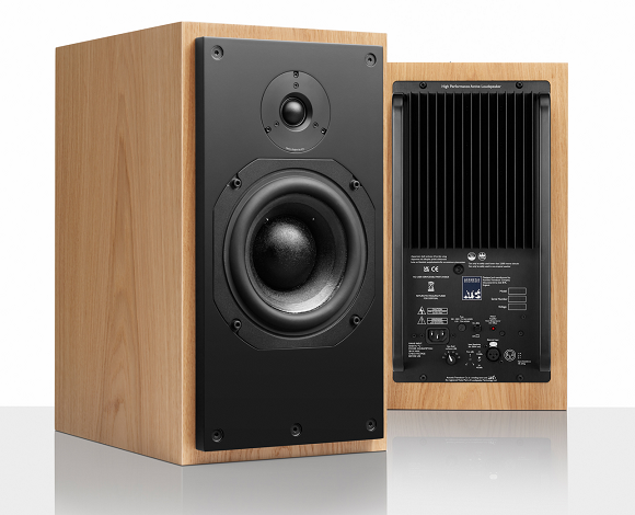 ATC SCM 20 ASL Classic cherry pair - side and back view